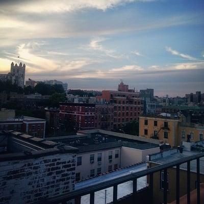 Yoga class on the rooftop of Urban Yoga Foundation!