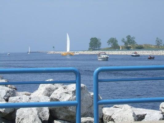 Lake Michigan And White Sandy Beaches minutes from hotel