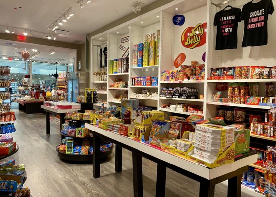 Shelves of candies