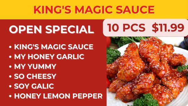 King's Magic sauces, all sauce made from scratch, Unique Flavor, GOAT , Must Try all the sauces