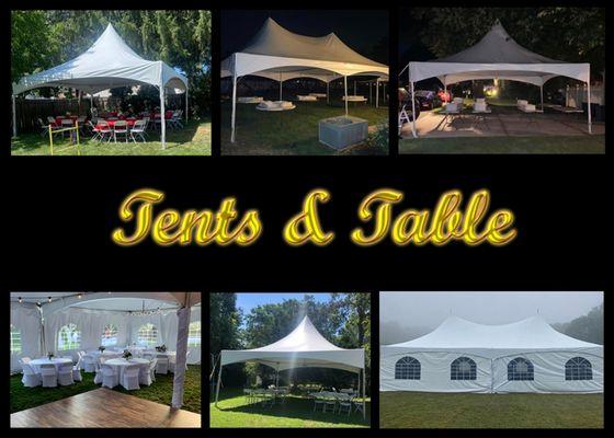 Tents Tables and Chairs