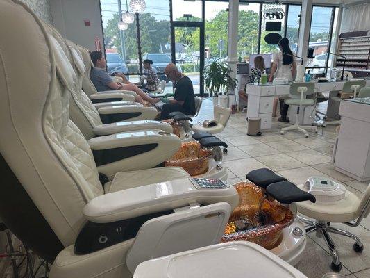 Pedicure area