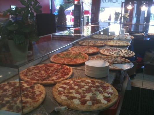 over 15 diffrent gourmet pizzas