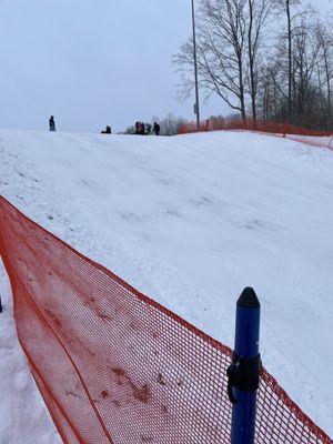 I was tempted to try the sledding hill