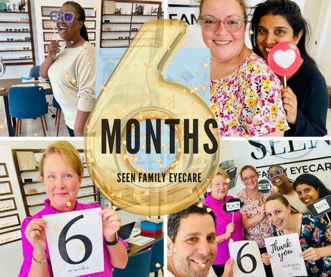 6 month Seen Family Eyecare - blessed beyond measure!