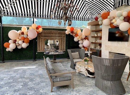 3 - 10" Balloon Garlands to create the whole ambiance, rather than just a "balloon wall"