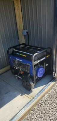 Generator with electrical installation