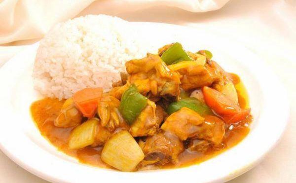 Curry Chicken Plain Rice