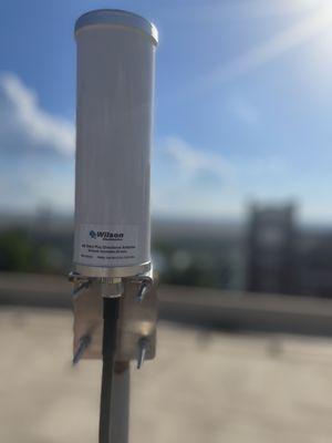 The view from a recent Cell Signal Booster installation.