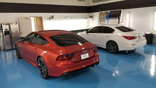 Couple cars for Audi of Fort Myers in our Rayno Phantom ceramic line