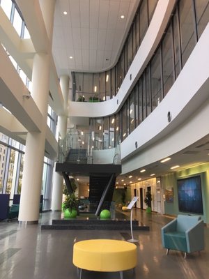 High ceilings & grand stairwells