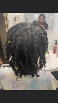 Retwist on baby locs