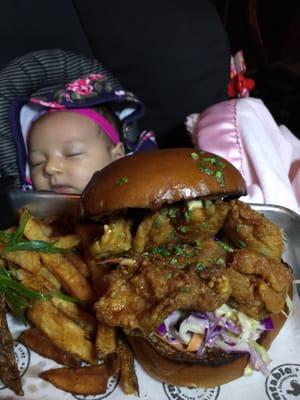 Fried Chicken Burger ($11)