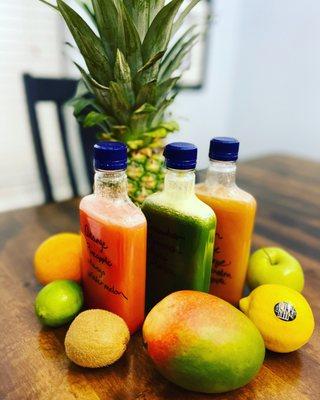 Fresh cold pressed juice