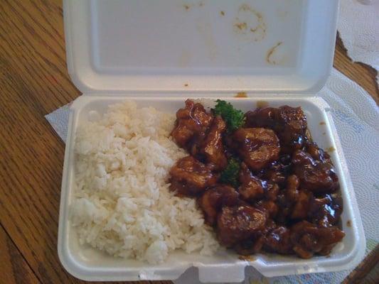 General Tso's lunch special