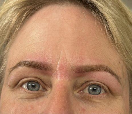 Brows after tint & brow shaping