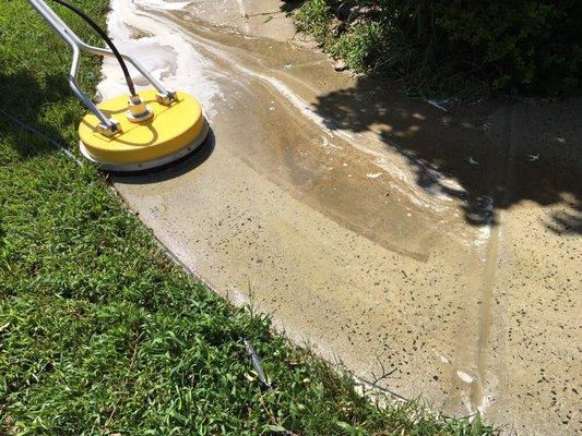 Concrete cleaning