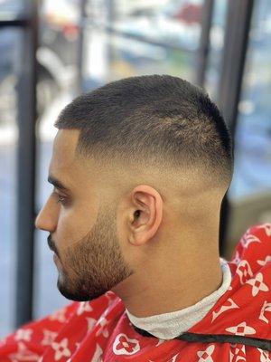 Haircut skin fade