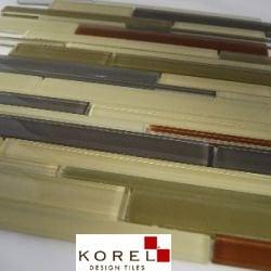 KELE_34 Symphony Stripe Mix Glass Tiles