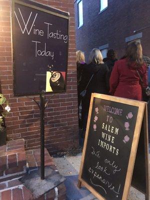 Should read: "Not Really Wine Tasting Today"