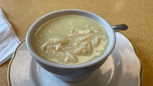 Chicken and rice soup. Really good.