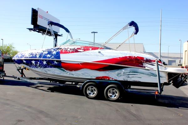 Boat Wraps By Warrior Wraps Call Today! 702-448-4444