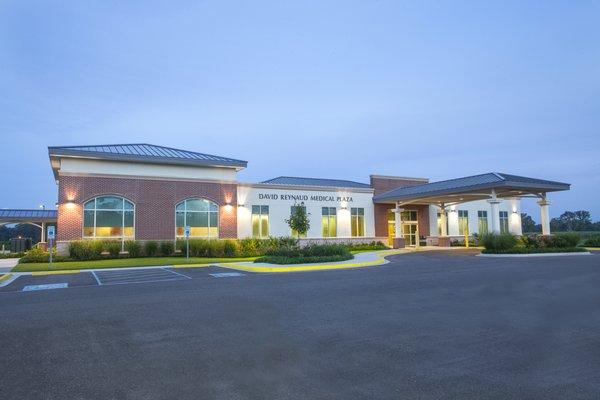 Dr. Boyd sees patients inside the medical plaza next to St. James Parish Hospital.