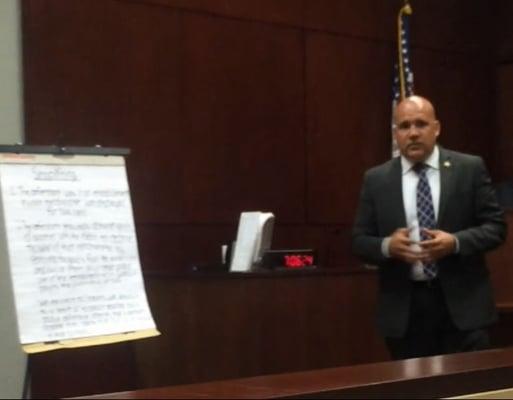 Anthony Ramirez in court.