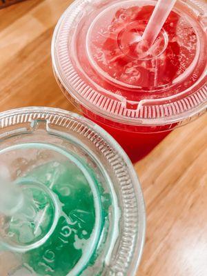 Many flavors to choose from but delicious refreshers