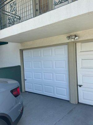 New garage door installation