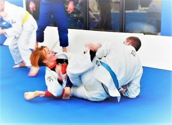 Brazilian Jiu Jitsu class for those 13 to adult, both beginner and advanced classes available.