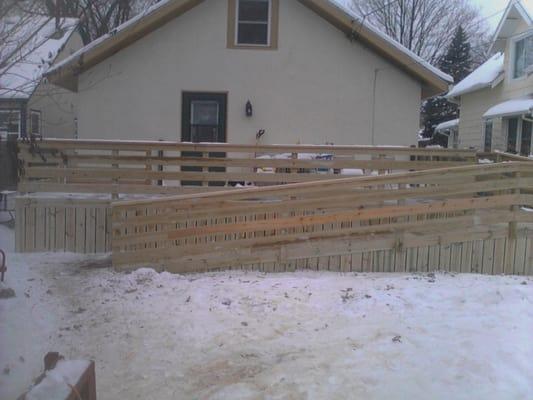 New deck with handicapped ramp!