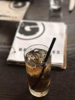 Whiskey and coke: happy hour special for 3.50