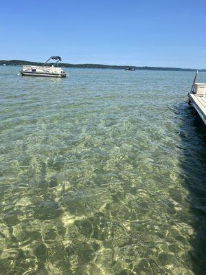 Beautiful water at the boat dock