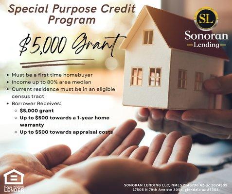 Special offer for first time homebuyers!  $5k grant along with other benefits.  Reach out to learn more!