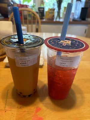 Thai Bubble Tea, Dragon Fruit Tea