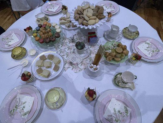 Woman's Truth and Tea Table set up! So beautiful and exciting!