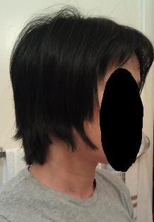 An actual haircut from this place. Worse I've ever had! Originally had a medium bob. This-way too short and unbelievably uneven.