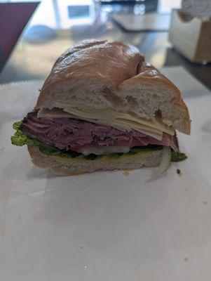 Roast Beef on a roll