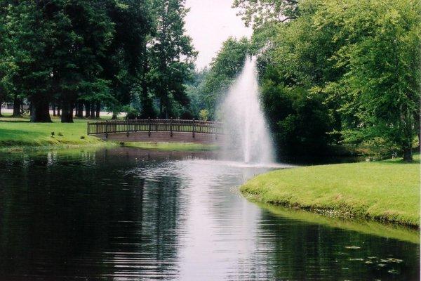 Relax and enjoy the scenery and fountain.