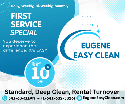 10% OFF 1st Service for New Clients All Month Long!