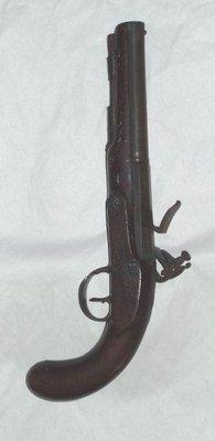 English flintlock pistol ca1800