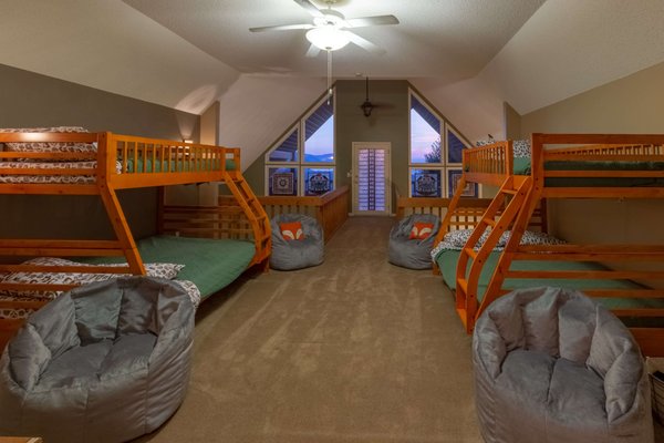 Loft in Eagles Lodge, upper level, sleeps 6 kids or 4 adults comfortably.