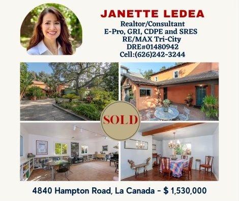 Home I sold in La Canada