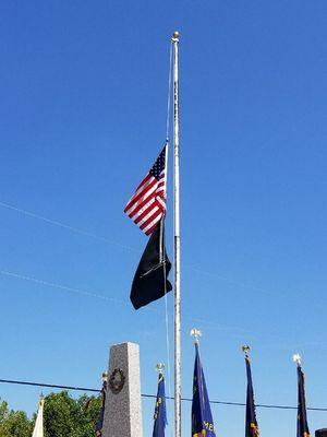 Half mast for Veterans Day