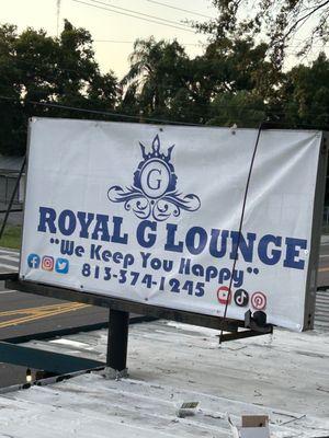 Royal G Lounge 's sign