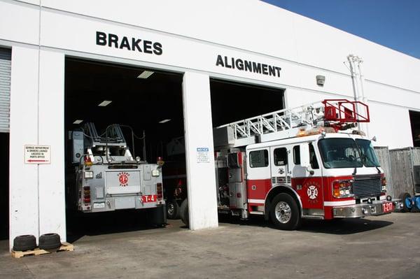 We do brake and alignment services and more.