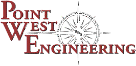 Logo for Point West Engineering.