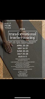 Teacher training information