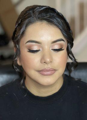 Bridal glam makeup